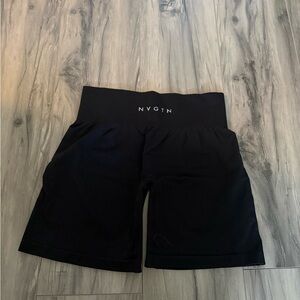 NVGTN Black High-Waist Bike Shorts
